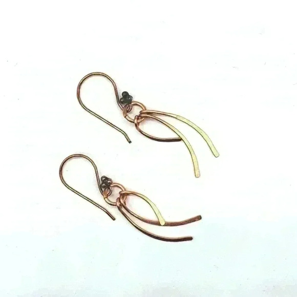 Handcrafted Copper Earrings - Picture 1 of 1